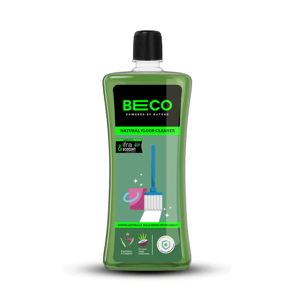 Natural Floor Cleaner Liquid – 1 Litre – Eucalyptus & Camphor – BECO