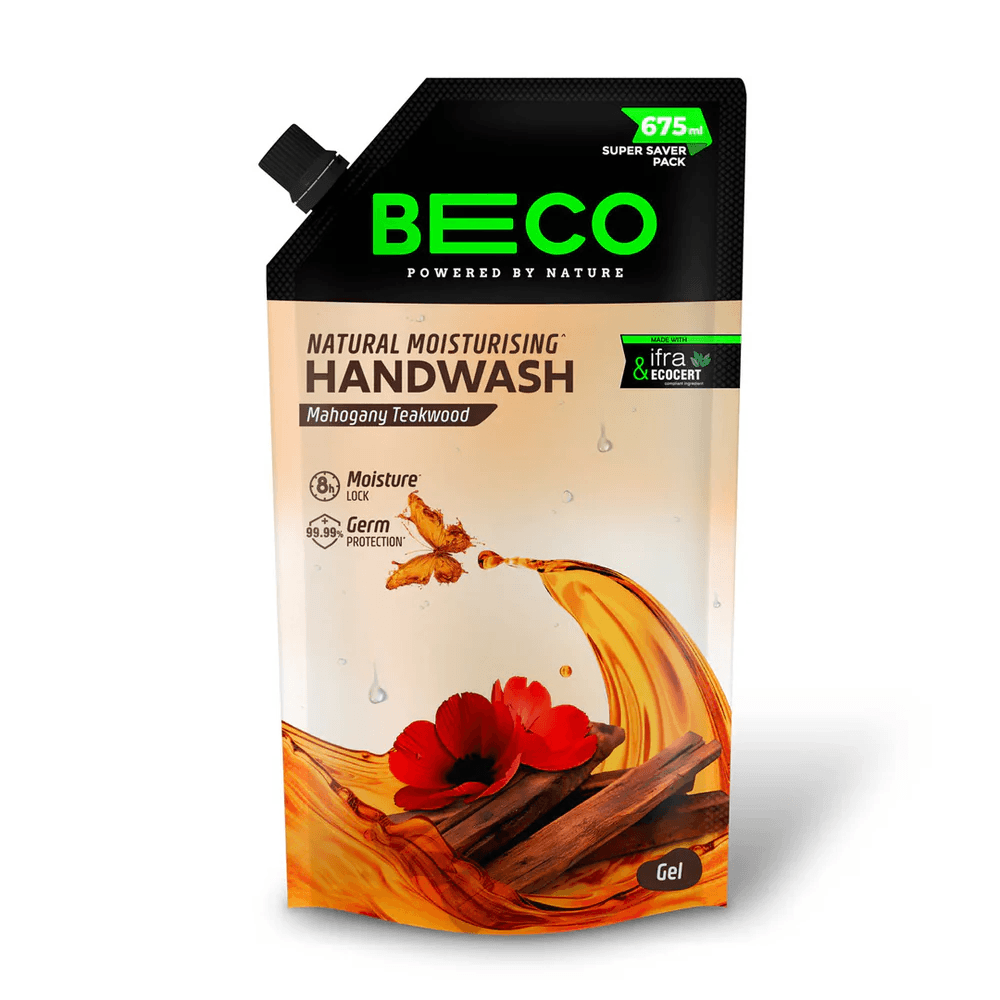Natural Moisturising Handwash Mahogany Teakwood 675 ml – BECO