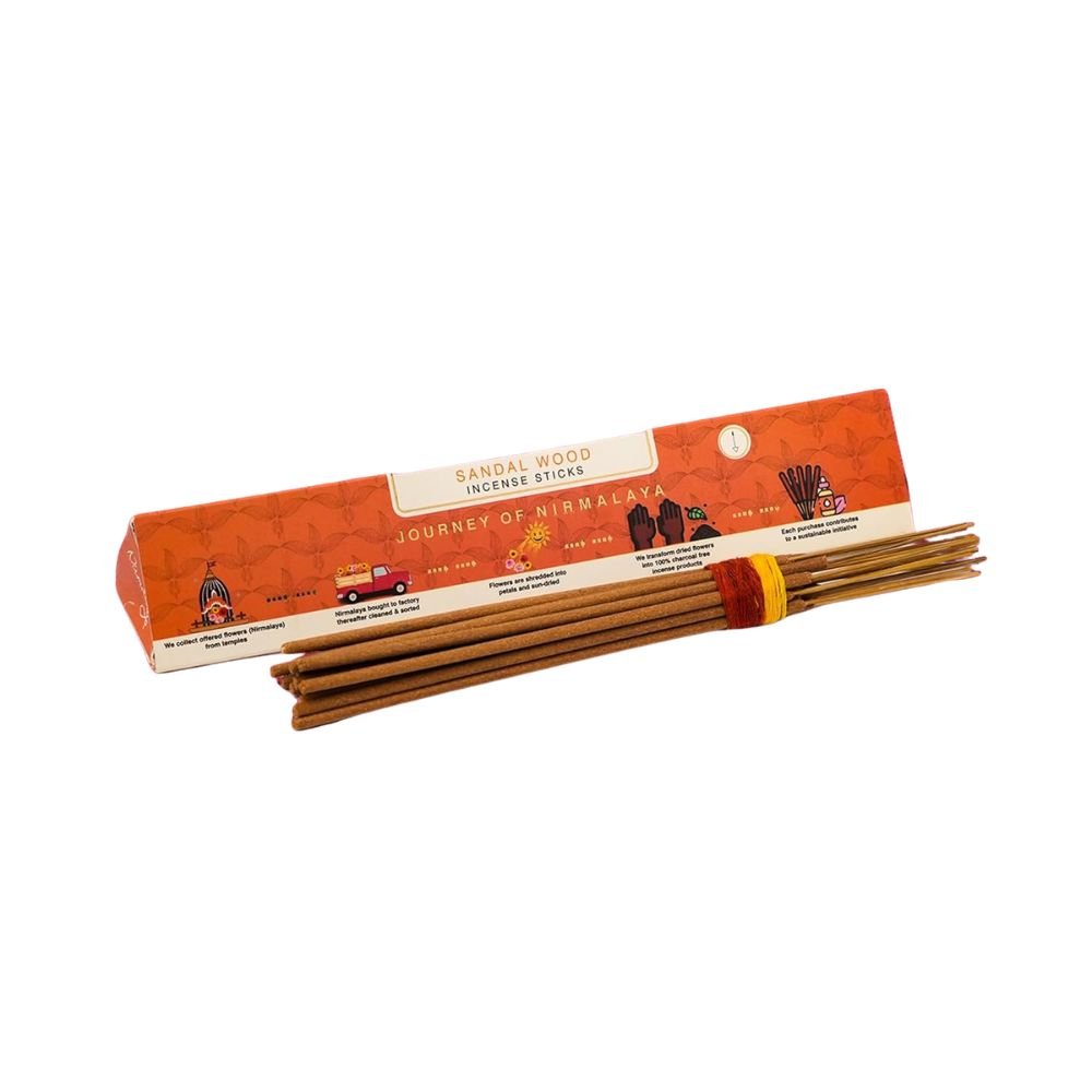 Nirmalaya Premium Mysore Sandalwood (Chandan) Incense Sticks | 40 Each Pack