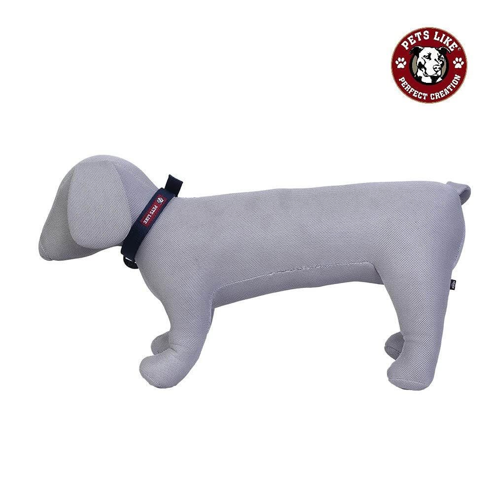 Navy blue adjustable dog collar for large breed dogs
