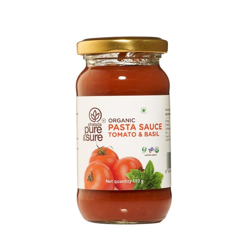 Pure & Sure Organic Pasta Sauce (Tomato & Basil) | 190gm