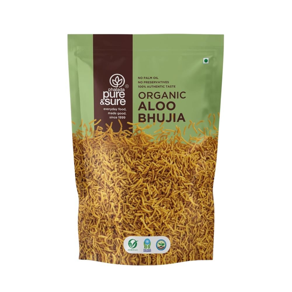 Pure & Sure Organic Aloo Bhujia Namkeen | 120gm