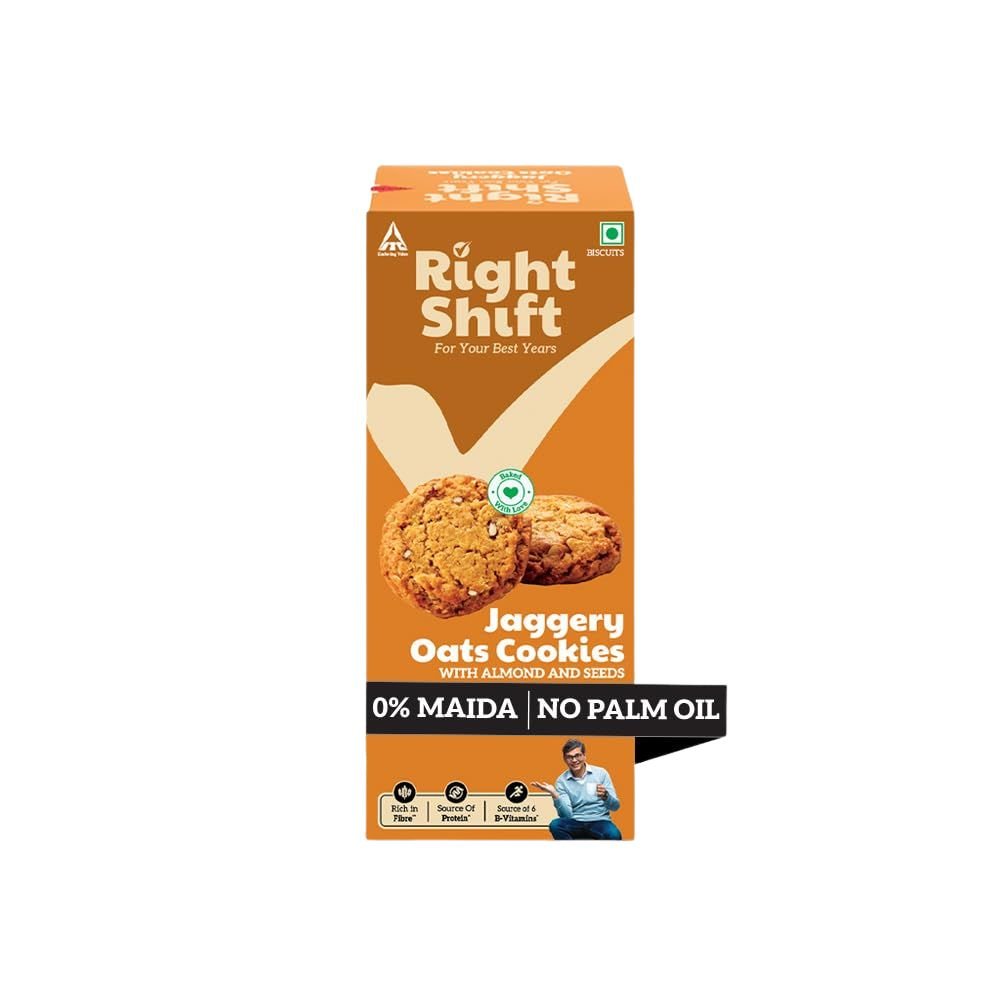 Right Shift Jaggery Oats Cookies | 100gm