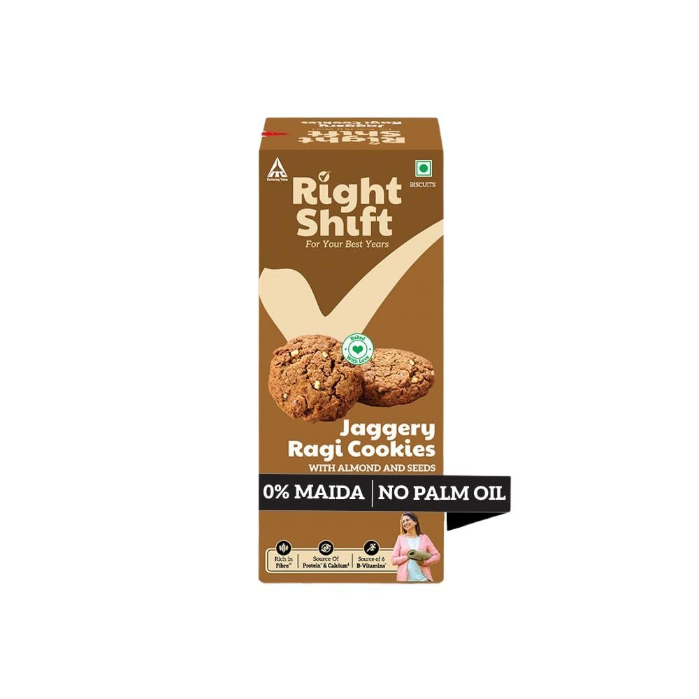 Right Shift Jaggery Ragi Cookies | 100 G