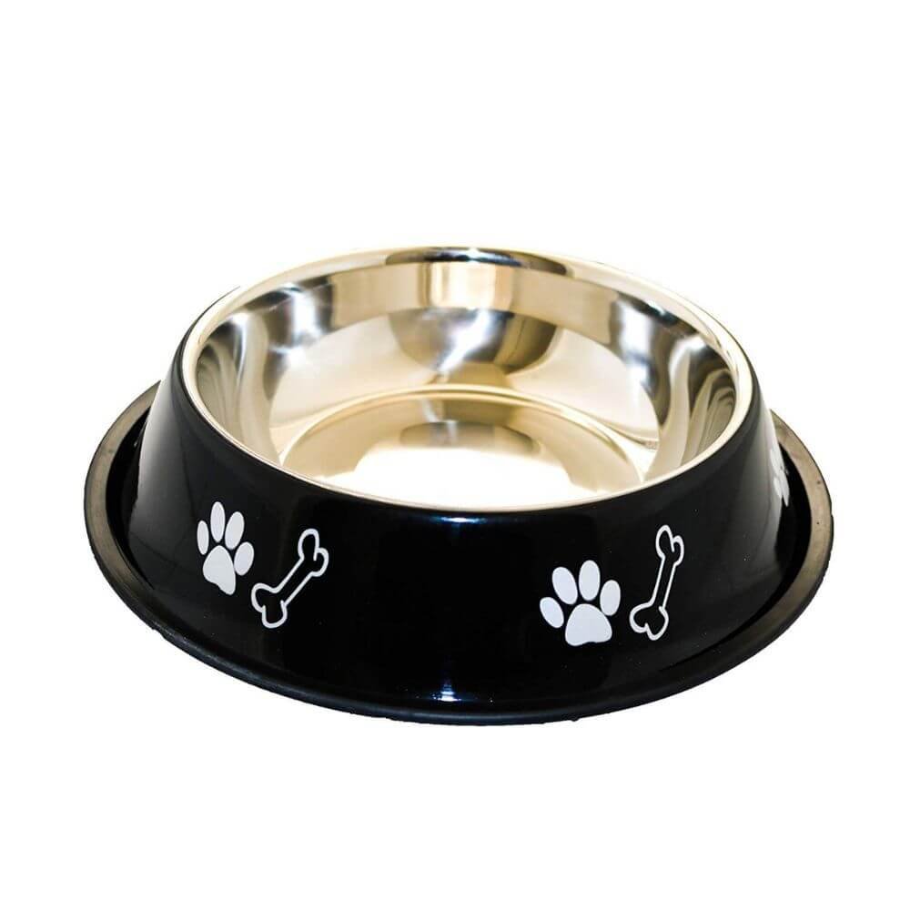 Sage Square Stainless Steel Anti-Skid Pet Food & Water Bowl 200ml