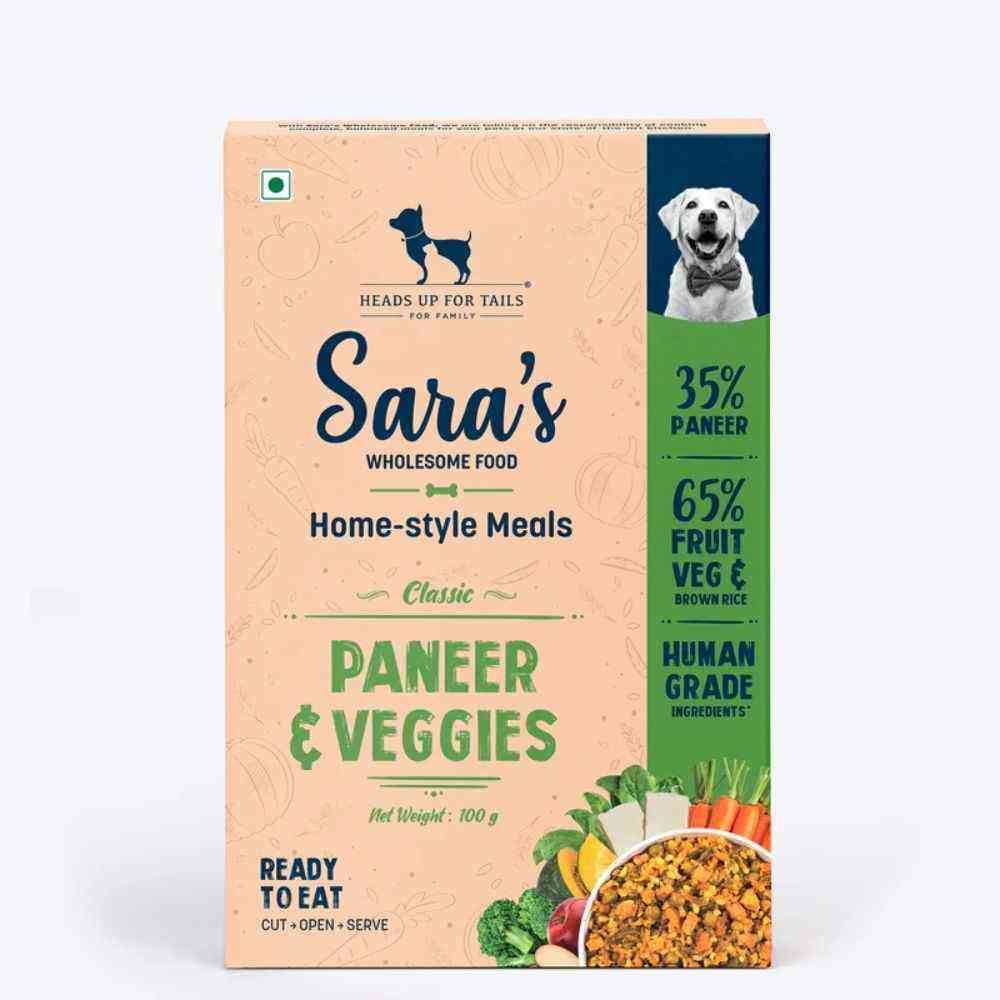 Sara’s Wholesome Paneer & Veggies Vegetarian Dog Food 100gm