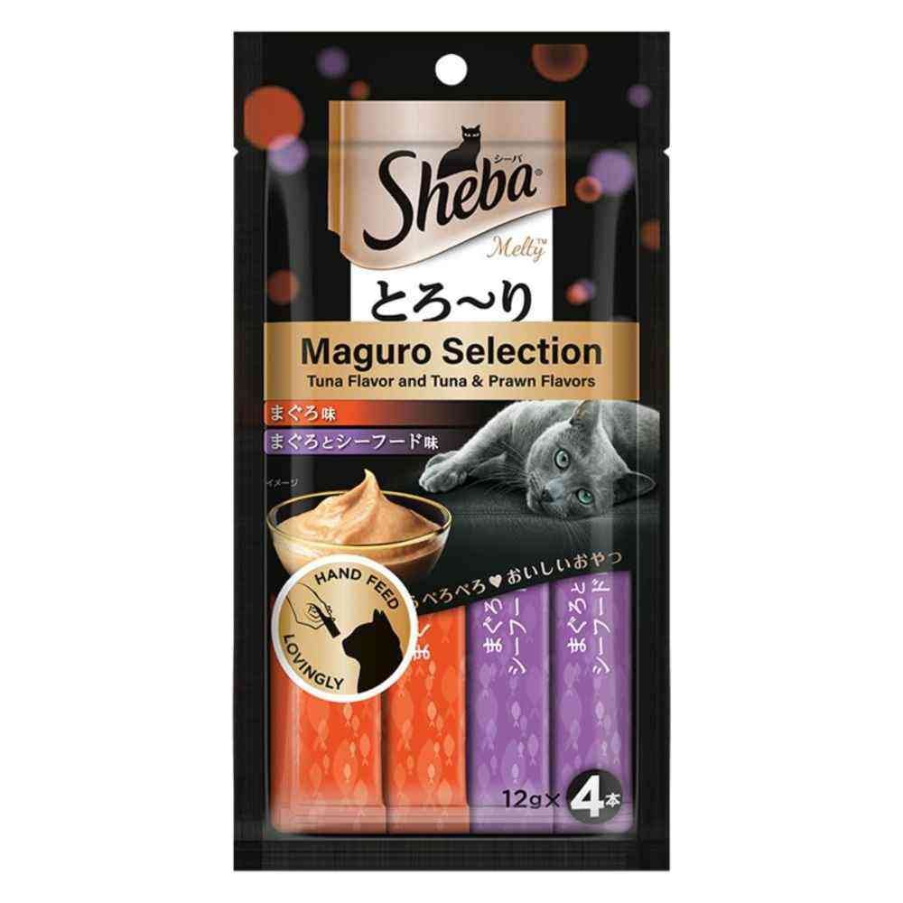 Sheba Melty Creamy Cat Treats Tuna & Prawn Flavours 48gm