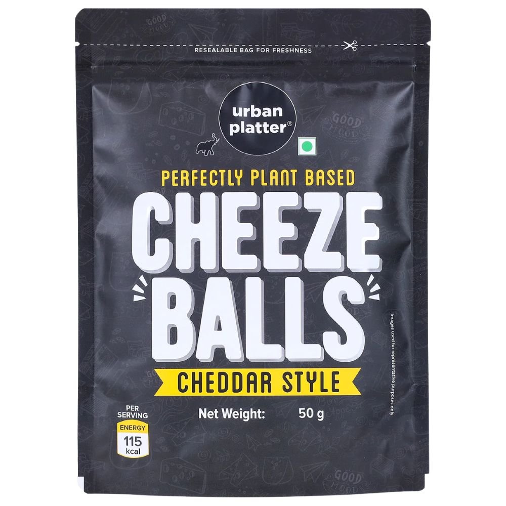 Cheese Balls | 50 g (Cheddar Flavour | Plant-Based Snack)